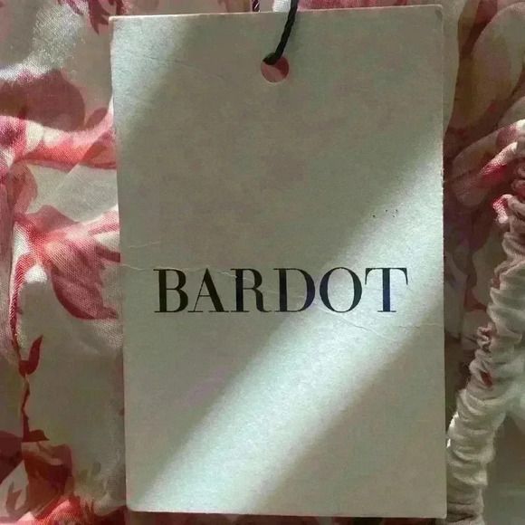 Floral Bardot Cut out Summer Dress Size Large New - Picture 3 of 8